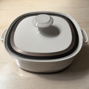 Sango Quadrille Black Satin 9" Round Covered Vegetable Bowl Japan Champagne Gold